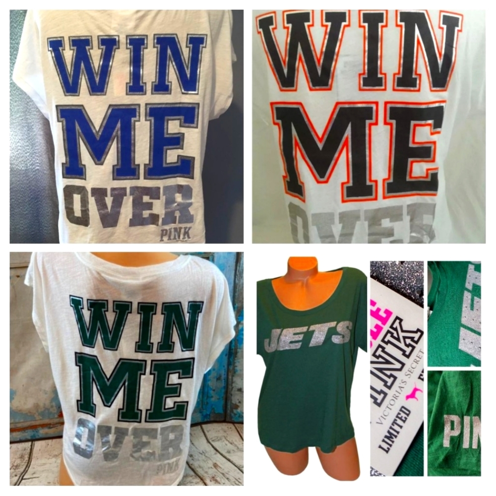 RARE VS Victoria Secret PINK LIMITED EDITION Off Shoulder Foil BLING TOP S M